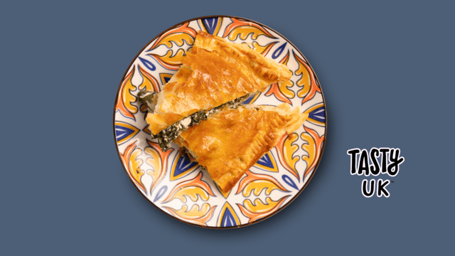 Spinach and Cheese Burek with Ayran