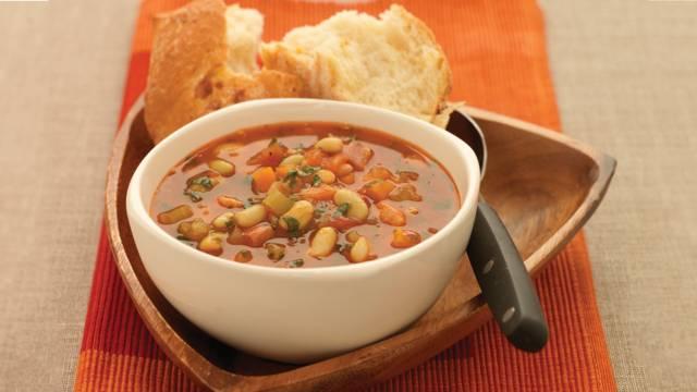 Bacon and bean soup