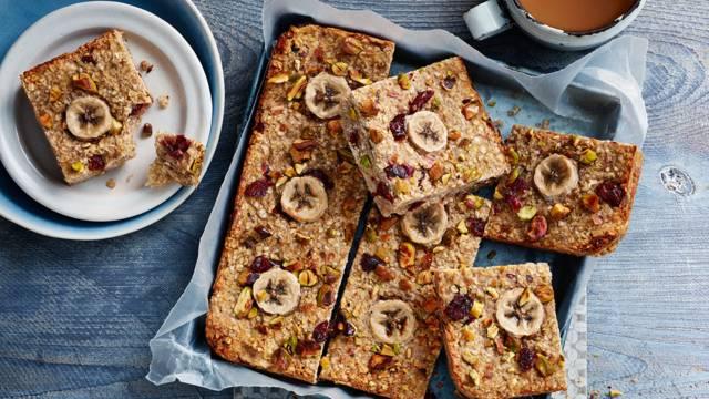 Banana bread flapjacks