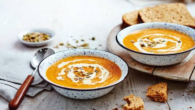 Caramelised carrot soup