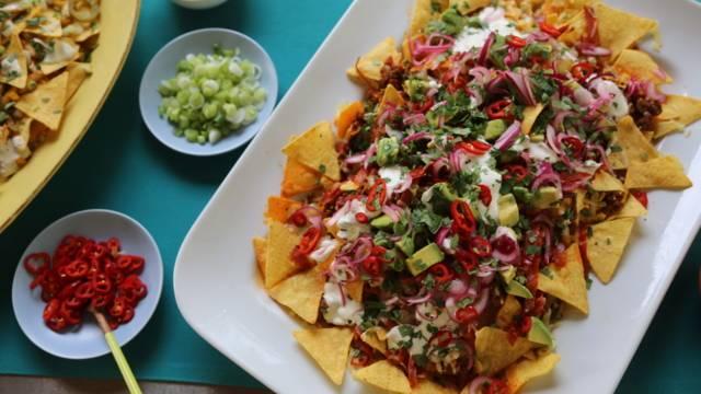 Chilli beef nachos