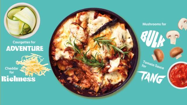 Tangy and rich veggie lasagne