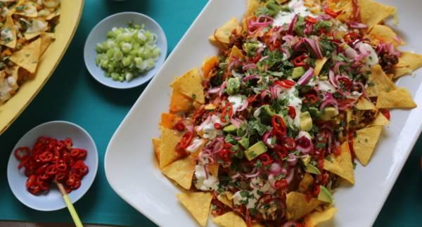 Chilli beef nachos